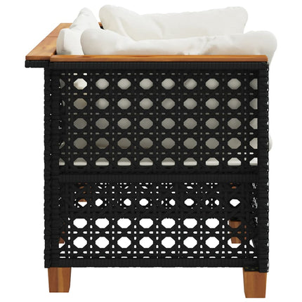 Tuinhoekbanken Met Kussens 2 St Poly Rattan
