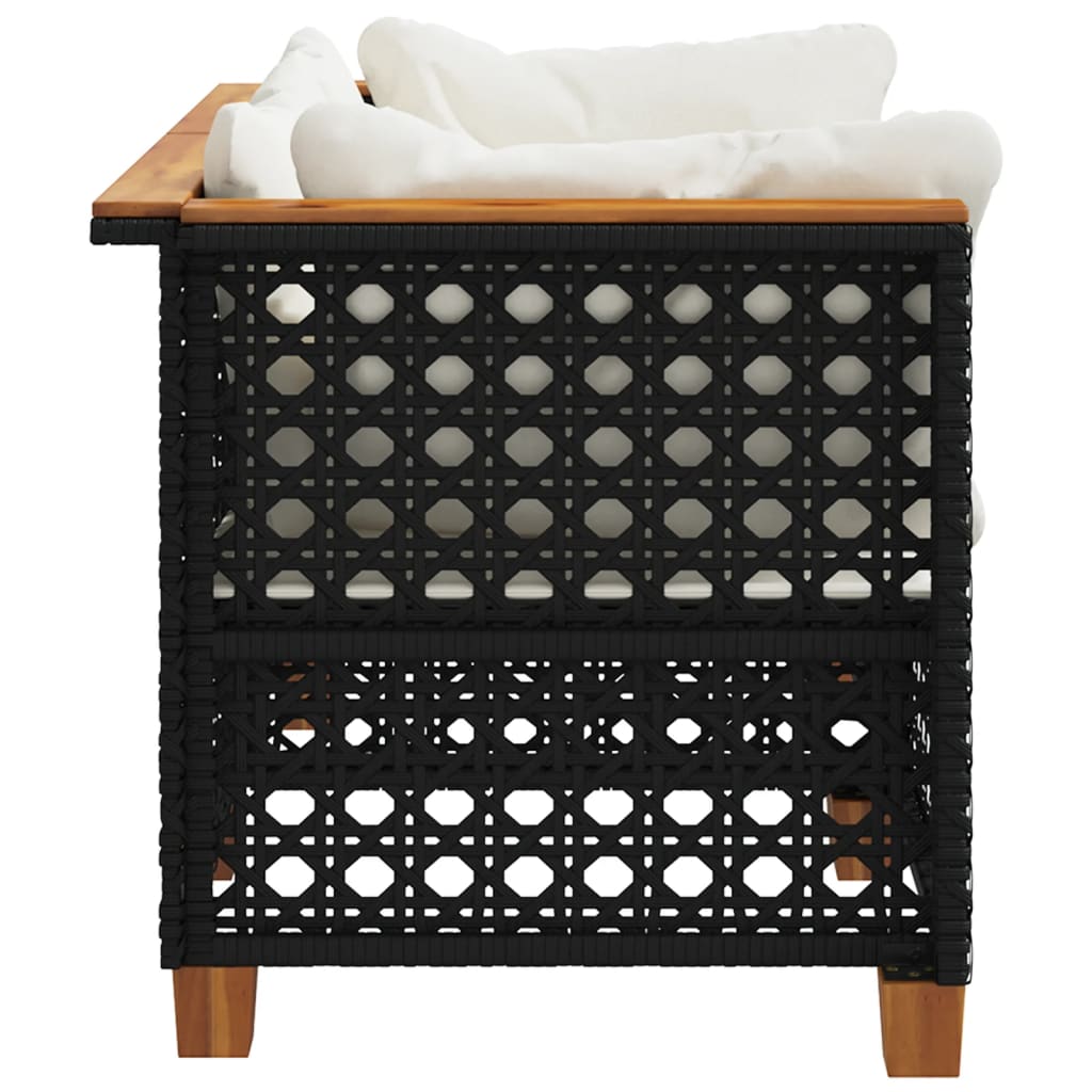 Tuinhoekbanken Met Kussens 2 St Poly Rattan