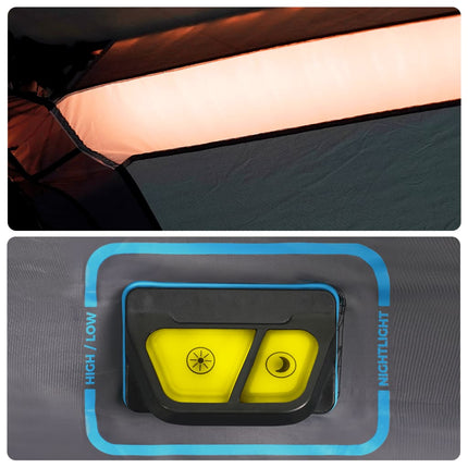 Tent Met Led 10-Persoons Snelontgrendeling Licht Blauw