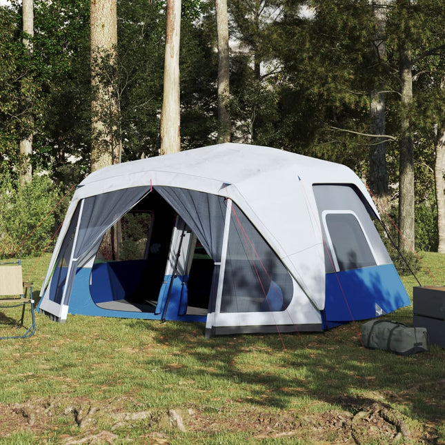 Tent Met Led 10-Persoons Snelontgrendeling Licht Blauw