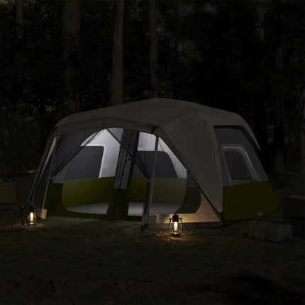 Tent Met Led 10-Persoons Snelontgrendeling Licht Groen