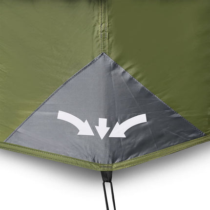 Tent Met Led 10-Persoons Snelontgrendeling Licht Groen