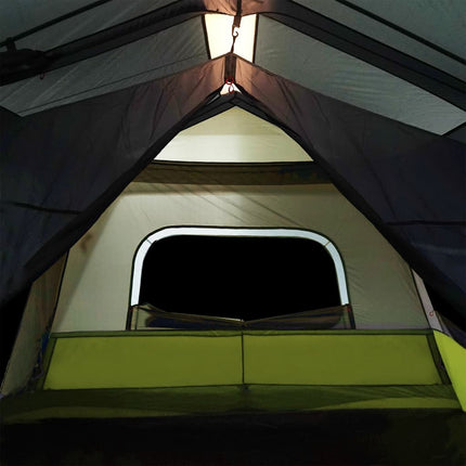 Tent Met Led 10-Persoons Snelontgrendeling Licht Groen