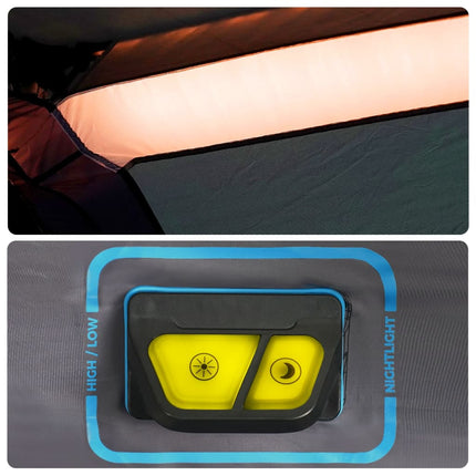 Tent Met Led 10-Persoons Snelontgrendeling Licht Groen