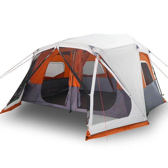 Tent Met Led 10-Persoons Snelontgrendeling Licht Grijs En Oranje
