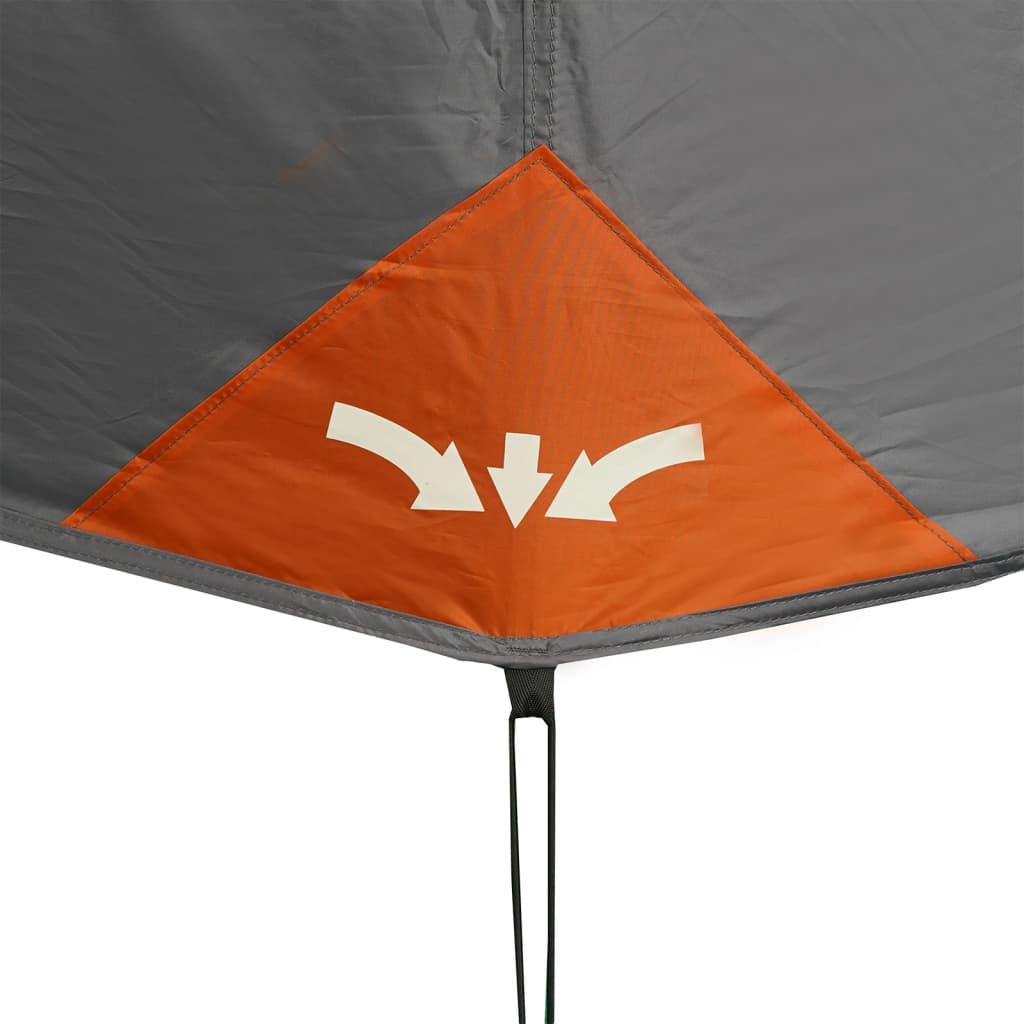 Tent Met Led 10-Persoons Snelontgrendeling Licht Grijs En Oranje