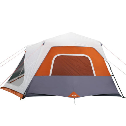 Tent Met Led 10-Persoons Snelontgrendeling Licht Grijs En Oranje