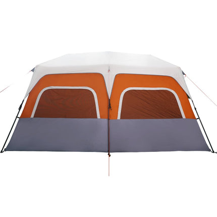 Tent Met Led 10-Persoons Snelontgrendeling Licht Grijs En Oranje