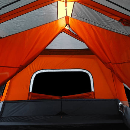 Tent Met Led 10-Persoons Snelontgrendeling Licht Grijs En Oranje