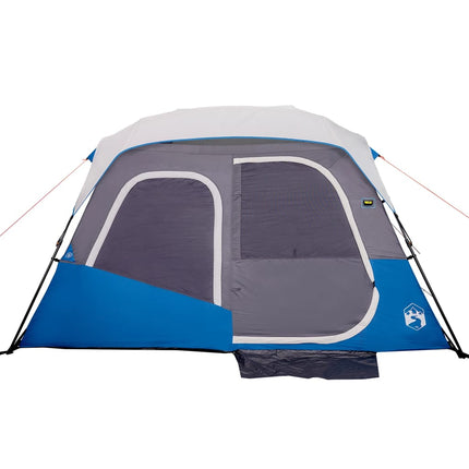 Tent Met Led 6-Persoons Snelontgrendeling Licht Blauw