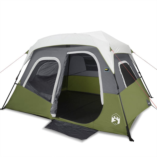 Tent Met Led 6-Persoons Snelontgrendeling Licht Groen