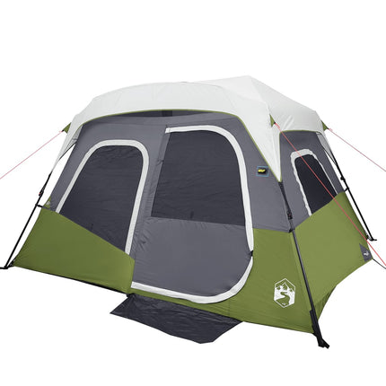 Tent Met Led 6-Persoons Snelontgrendeling Licht Groen