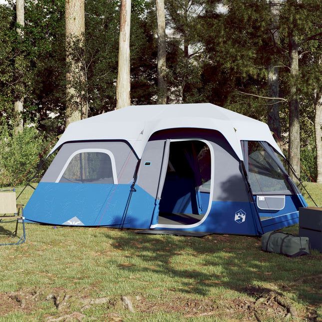 Tent 9-Persoons Waterdicht Met Led Lichtgroen Blauw