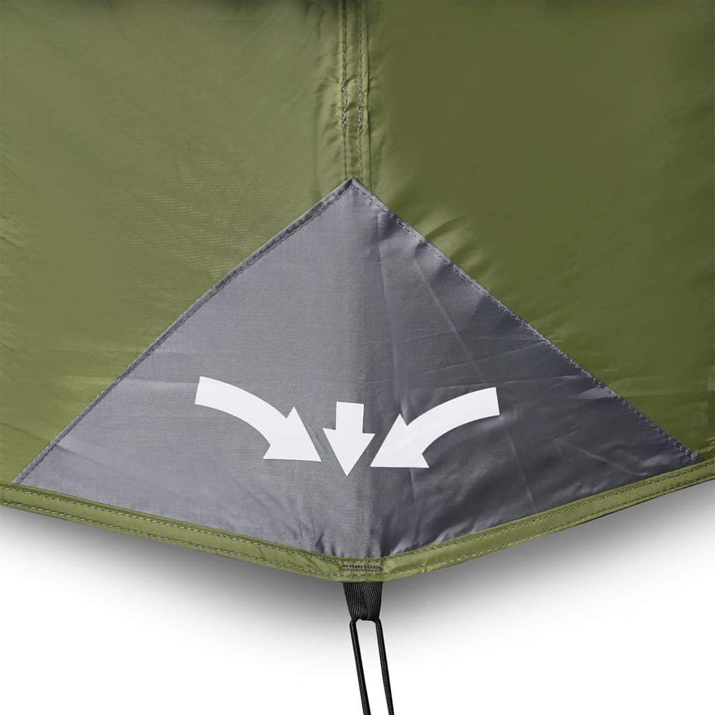 Tent 9-Persoons Waterdicht Met Led Lichtblauw Groen