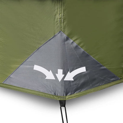 Tent 9-Persoons Waterdicht Met Led Lichtblauw Groen