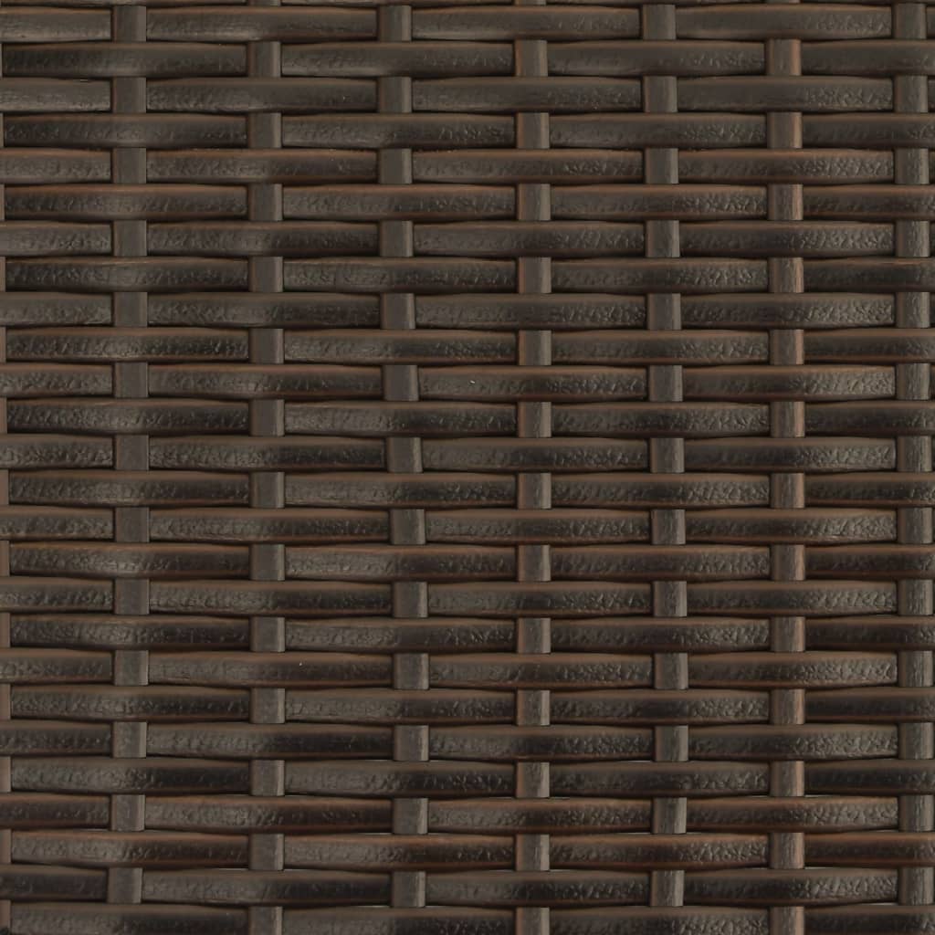 Tuinbank 2-Zits En Voetenbanken Poly Rattan