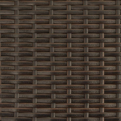 Tuinbank 2-Zits En Voetenbanken Poly Rattan