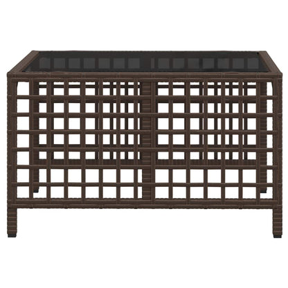 3-Delige Loungeset Met Kussens Poly Rattan