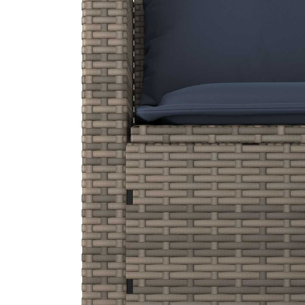 3-Delige Tuinbankset Met Kussens, Polyrotan