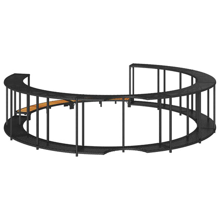 Hottub Surround Opbergruimte Houten Opstapje Poly Rattan