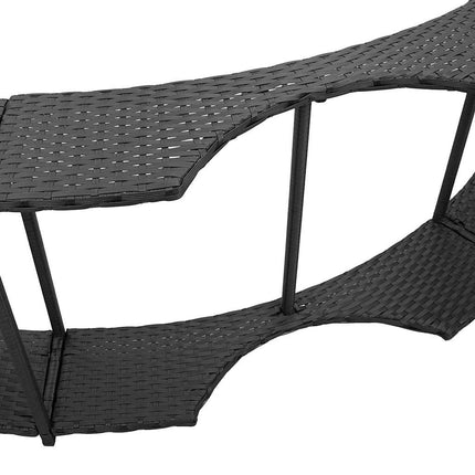 Hottub Surround Opbergruimte Houten Opstapje Poly Rattan