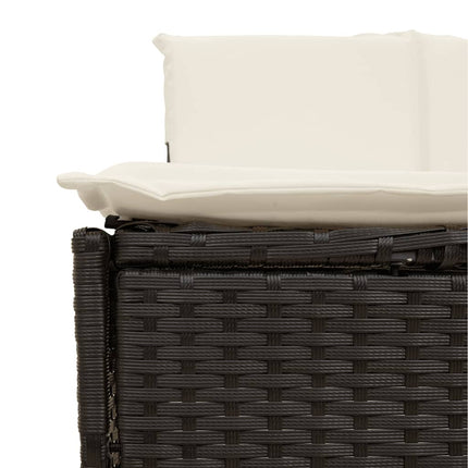 Hottub-Bankjes Met Kussens 2 St Poly Rattan