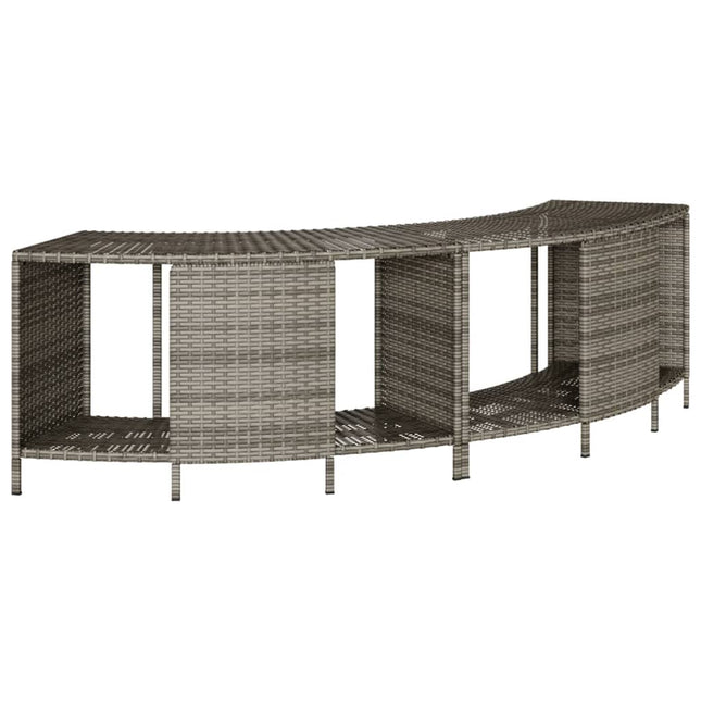 Opbergschappen Voor Hottub 2 St Poly Rattan