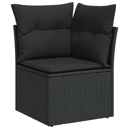 Tuinhoekbank Met Kussens Poly Rattan