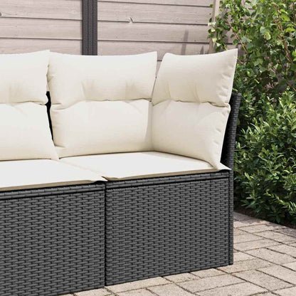 Tuinhoekbank Met Kussens Poly Rattan