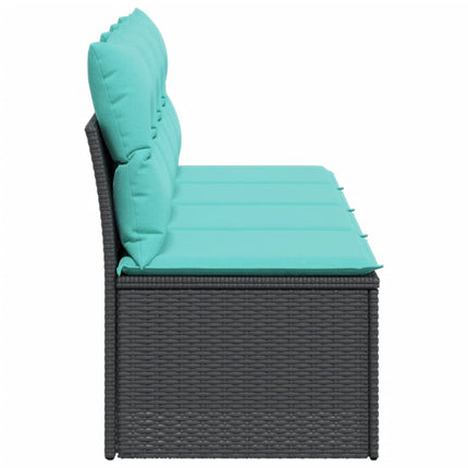 Tuinbank 4-Zits Met Kussens Poly Rattan