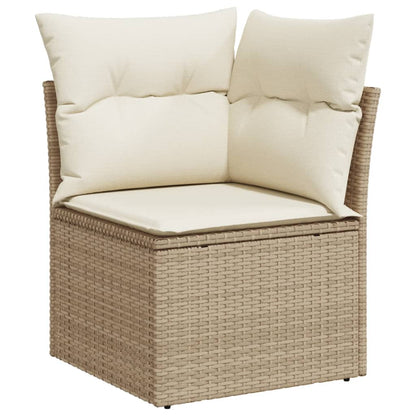 Tuinhoekbank Met Kussens Poly Rattan
