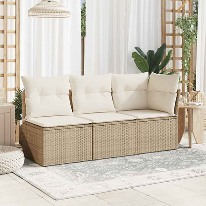 Tuinhoekbank Met Kussens Poly Rattan