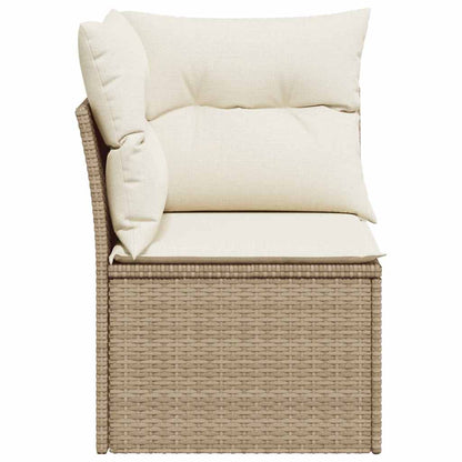 Tuinhoekbank Met Kussens Poly Rattan