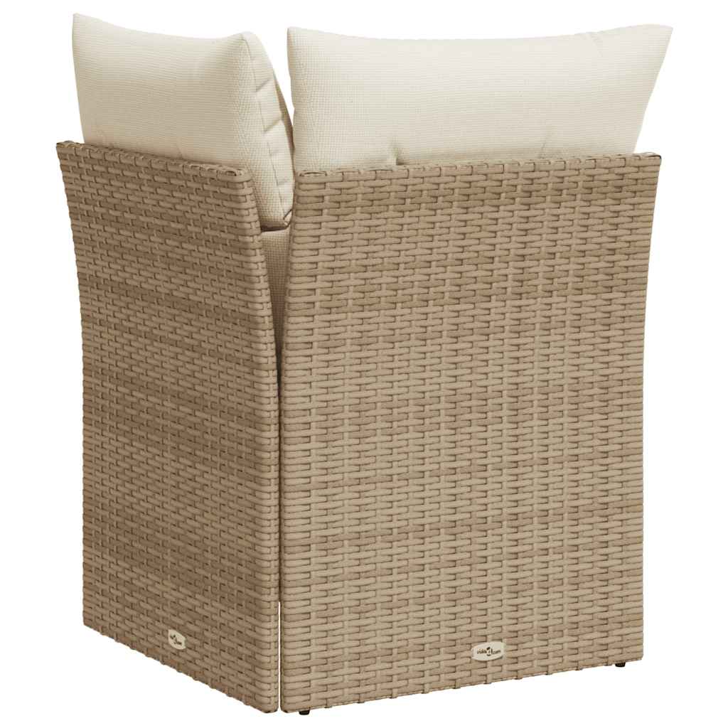 Tuinhoekbank Met Kussens Poly Rattan