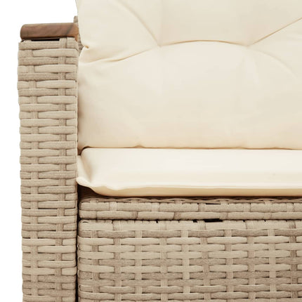 Tuinbank 2-Zits Met Kussens Poly Rattan