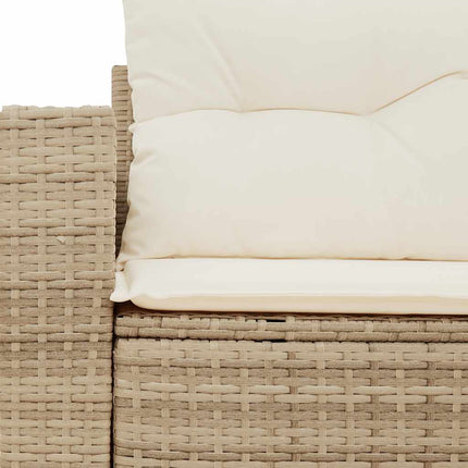 Tuinbank 2-Zits Met Kussens Poly Rattan