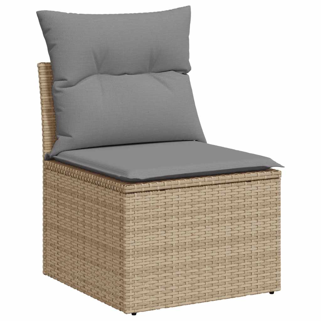 Tuinbank Zonder Armleuning Met Kussens Poly Rattan