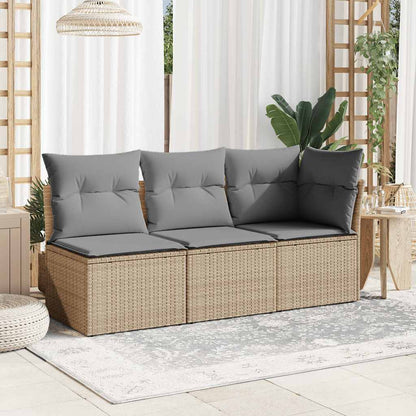 Tuinbank Zonder Armleuning Met Kussens Poly Rattan