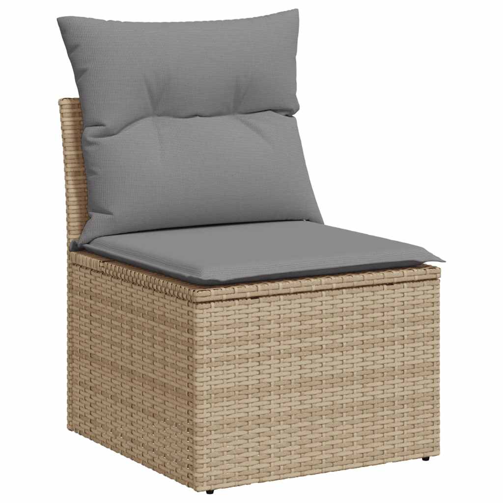 Tuinstoel Zonder Armleuning Met Kussens Poly Rattan