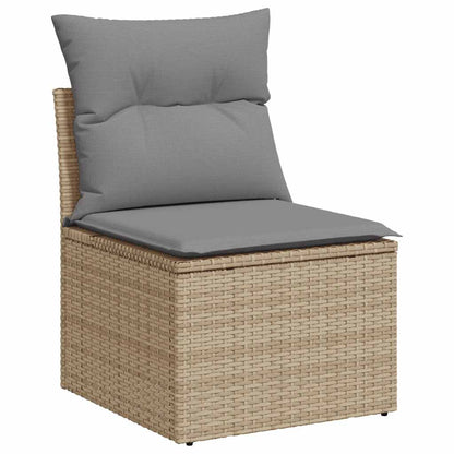 Tuinstoel Zonder Armleuning Met Kussens Poly Rattan