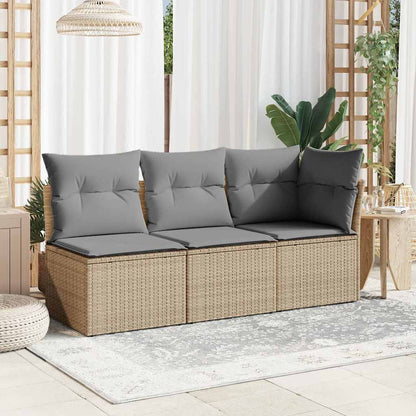 Tuinstoel Zonder Armleuning Met Kussens Poly Rattan