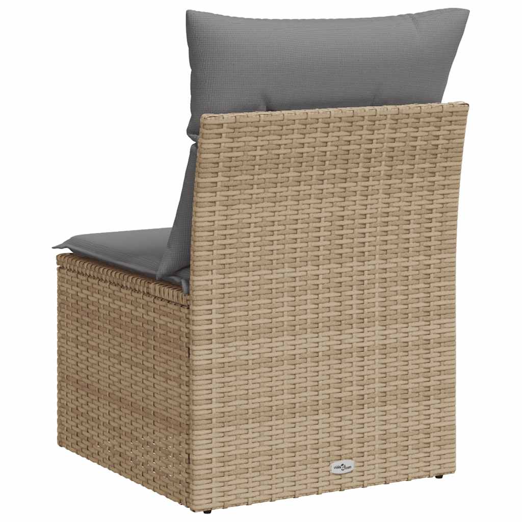 Tuinstoel Zonder Armleuning Met Kussens Poly Rattan