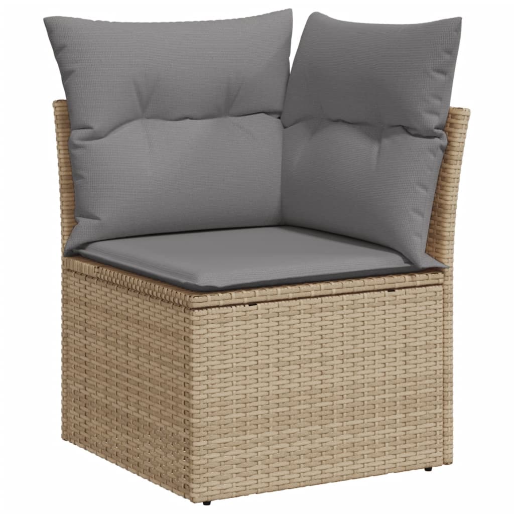 Tuinhoekbank Met Kussens Poly Rattan