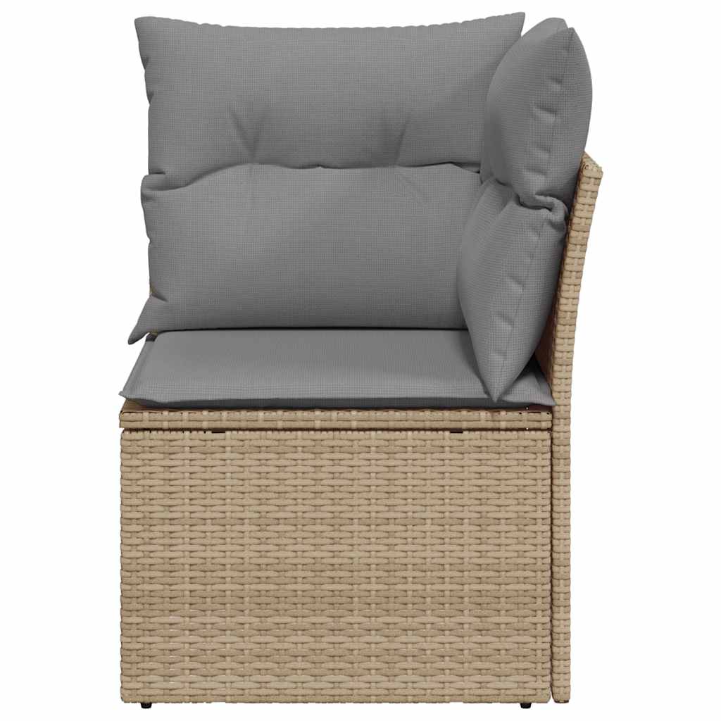 Tuinhoekbank Met Kussens Poly Rattan