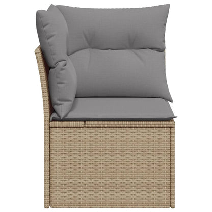 Tuinhoekbank Met Kussens Poly Rattan