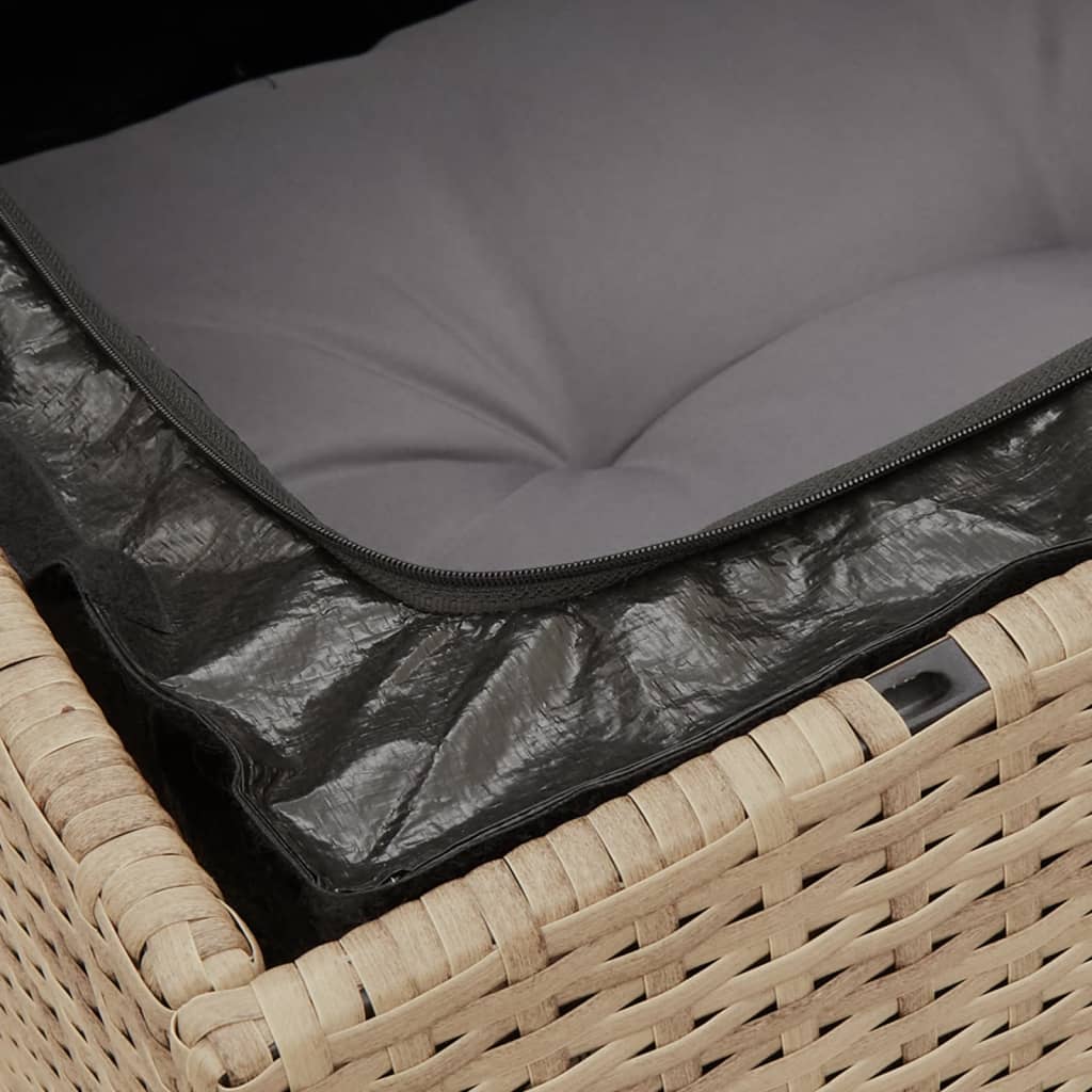 Tuinhoekbank Met Kussens Poly Rattan
