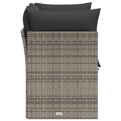 Tuinbank 2-Zits Met Kussens Poly Rattan