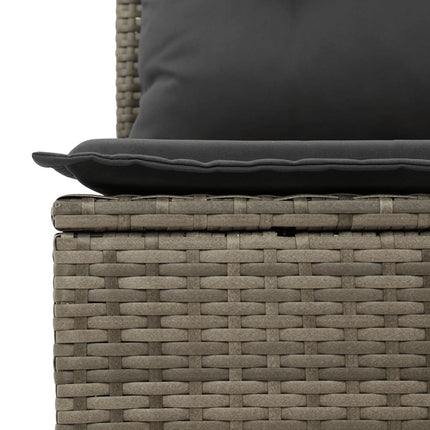 Tuinbank 2-Zits Met Kussens Poly Rattan