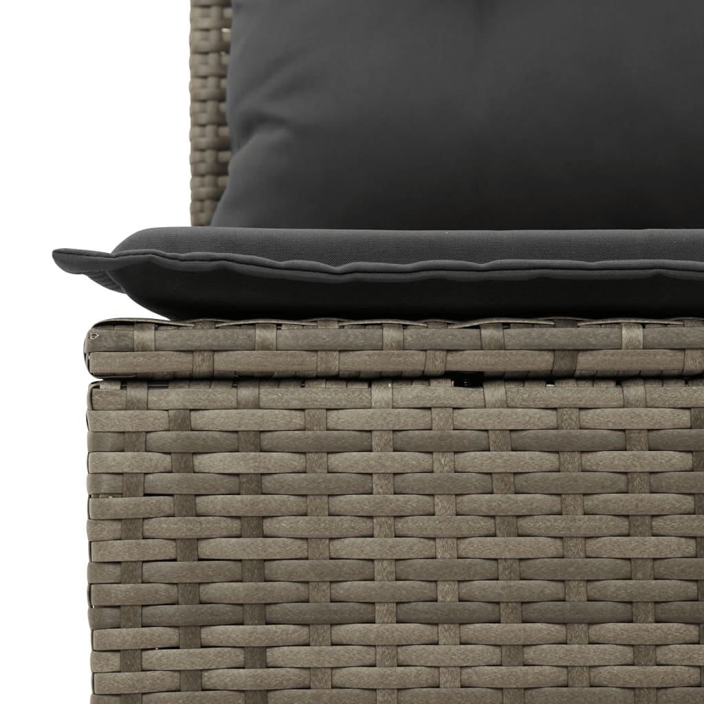 Tuinbank 2-Zits Met Kussens Poly Rattan