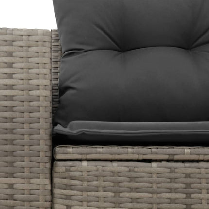 Tuinbank 2-Zits Met Kussens Poly Rattan